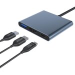 Hamiltion - adaptateur hdmi type c hub adaptateur hdmi usb c vers hdmi adaptateur usb 3. 1 / 3. 0 port ...