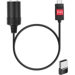 Hamiltion - cble adaptateur usb c vers allume - cigare 100 w avec adaptateur usb a, interrupteur dip ...