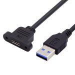Hamiltion - cble d'extension usb 3. 0 mle vers usb 3. 0 micro - b femelle a montage a vis