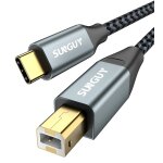 Hamiltion - câble usb b vers usb c, 3 mètres câble d'imprimante usb c en nylon avec connecteur plaqué ... Hamiltion - câble usb b vers usb c, 3 mètres câble d'imprimante usb c en nylon avec connecteur plaqué ...