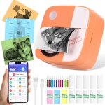 Hamiltion - comuis sharp mini imprimante photo portable, imprimante thermique instantane sans fil bluetooth ...