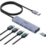 Hamiltion - data hub usb 3. 0, 4 ports usb 3. 0 et 5 gbit / s, hub usb et 120cm long cable, botier en ...