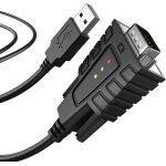 Hamiltion - dnk - 232a3l adaptateur usb vers srie rs232 (db9) pour plcs / apis, oscilloscopes (compatible ...