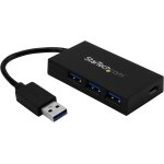Hamiltion - hub usb 3. 0 a 4 ports - 5gbps - usb - a vers 3x usb - a 1x usb - c - adaptateur d'alimentation ...