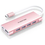 Hamiltion - hub usb c avec hdmi 4k, 4 usb 3. 0, charge de type c adaptateur usb c compatible macbook ...