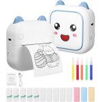 Hamiltion - imprimante photo, imprimante sans encre sans fil mini portable bluetooth, avec 13 rouleaux ... Hamiltion - imprimante photo, imprimante sans encre sans fil mini portable bluetooth, avec 13 rouleaux ...