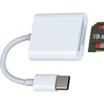 Hamiltion - lecteur de carte sd usb c tf (2 en 1) pour apple iphone 15 pro max plus pour ipad air macbook ...