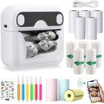 Hamiltion - mini imprimante photo portable bluetooth, imprimante thermique sans fil avec 13 rouleaux ... Hamiltion - mini imprimante photo portable bluetooth, imprimante thermique sans fil avec 13 rouleaux ...