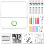 Hamiltion - mini imprimante photo portable bluetooth, imprimante thermique sans fil avec 13 rouleaux ... Hamiltion - mini imprimante photo portable bluetooth, imprimante thermique sans fil avec 13 rouleaux ...