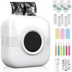 Hamiltion - mini imprimante photo portable bluetooth, imprimante thermique sans fil avec 13 rouleaux ... Hamiltion - mini imprimante photo portable bluetooth, imprimante thermique sans fil avec 13 rouleaux ...