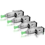 Hamiltion - sm 4pcs fc - sc adaptateur fibre optique fc apc(mle) a sc upc(femelle) connecteur de l'adaptateur ...