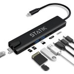 Hamiltion - ultrahub adaptateur multiport usb c ¿ station d'accueil usb c ¿ hub usb 3. 0 aliment 8 ...