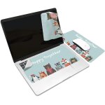 Happly together 3 in 1 mouse pad for desktop, portable & washable, ultra thin mousepad, screen protection, ...