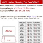 Hard eva housse de protection compatible avec l'ordinateur portable acer swift 1 14 pouces, slim et anti ...