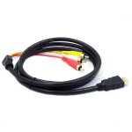 Compatibles hdmi a 3rca p�ritel deux - en - un adaptateur c�ble 1. 5m s - vid�o m�le a 3 rca av c�ble ...