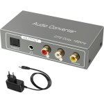 Hdmi arc audio extracteur, 192khz dac audio coaxial optique vers spdif coaxial optique rca l / r stro ...