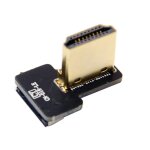Hdmi type a connecteur mle angle gauche cble hdmi 90 degrs adaptateur hdmi connecteur hdmi pour fpv ...