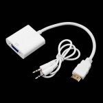 Hdmi m�le vers c�ble vga femelle adaptateur vid�o convertisseur hdtv 1080p nouveau, hdmi vers vga + usb ...