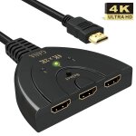 Hdmi switch 4k 3 - port hdmi splitter cable hdmi c ble commutateur prend 4k
