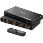 Hdmi switch 4k 60hz, hdmi 2. 0 commutateur 4 in 1 out, 4 port hdmi selector box with ir télécommande ... Hdmi switch 4k 60hz, hdmi 2. 0 commutateur 4 in 1 out, 4 port hdmi selector box with ir télécommande ...