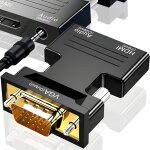 Hdmi vers vga avec adaptateur audio c�ble convertisseur hdmi vers vga 1080p 60 hz convertisseur m�le ...