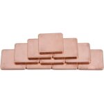 Heatsink thermique pc, 10 pcs 20 * 20mm feuille de pice dissipateur de chaleur pad thermique en cuivre ...