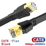 Hengsur - câble ethernet cat8, 40gbps, 2000mhz, rj45, 10m, 20m, 30m, patch internet, pour modem routeur, ... Hengsur - câble ethernet cat8, 40gbps, 2000mhz, rj45, 10m, 20m, 30m, patch internet, pour modem routeur, ...