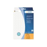Herma - adh�sif permanent - bleu - diam�tre 8 mm 5632 �tiquette(s) (32 feuille(s) x 176) �tiquettes