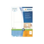 Herma premium - etiquettes d'adresse en papier plastifies mates autocollantes permanentes - blanc - ...