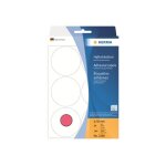 Herma - papier - adh�sif permanent - rouge lumineux - rondes 50 mm 144 �tiquette(s) (24 feuille(s) x ...