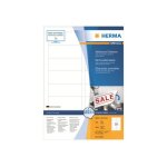 Herma special - papier - mat - auto - adh�sif amovible - blanc - 88. 9 x 33. 8 mm 1600 �tiquette(s) (100 ...
