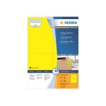 Herma special - papier - mat - auto - adh�sif permanent - jaune - a6 (105 x 148 mm) 400 �tiquette(s) ...