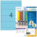 Herma special - papier - mat - auto - adh�sif permanent - bleu - 192 x 61 mm 400 �tiquette(s) (100 feuille(s) ...