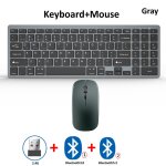 Hkza - ensemble clavier et souris sans fil, bluetooth 5. 2, 2. 4g, limitation de la chloration, ordinateur ... Hkza - ensemble clavier et souris sans fil, bluetooth 5. 2, 2. 4g, limitation de la chloration, ordinateur ...