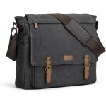 Homme sac à bandoulière 15, 6 pouces grand sac pour ordinateur portable sac messager en toile vintage ... Homme sac à bandoulière 15, 6 pouces grand sac pour ordinateur portable sac messager en toile vintage ...