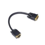 Homme vga - cble adaptateur vido dvi vers vga i24 + 5 mle vers vga hd 15 broches mle / femelle, prise ...