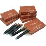 Hongdian cartouches d'encre pour stylo plume de couleur brun, paquet de 30 cartouches de recharge d'encre, ...