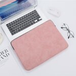 Housse en cuir pu souple pour ordinateur portable, pochette tanche pour macbook air pro pouces, tui ...