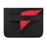 Housse ordinateur portable 17 pouces en n�opr�ne � rabat noire antirayures noir yonis