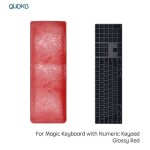 Housse de pochette ultra - fine pour clavier apple magic, tui en cuir microfibre pour ordinateur portable ...
