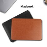Housse de protection int�rieure en cuir marron pour macbook air / pro , �tui professionnel pour ordinateur ...
