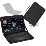 Housse de protection rigide en eva compatible avec msi stealth gs66 / gs66 stealth series de 15, 6 pouces, ...