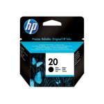 Hp 20 - 28 ml - noir - originale - cartouche d'encre - pour deskjet 610, 612, 615, 630, 632, 640, 642, ...