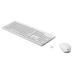 Hp 230 - ensemble clavier et souris - sans fil - 2. 4 ghz - blanc - pour hp 24; laptop 14, 14s, 15, 15s, ...