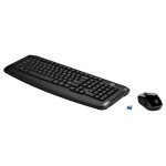 Hp 300 - ensemble clavier et souris - sans fil - noir