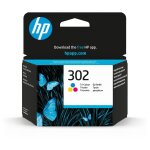 Hp 302 - 4 ml - couleur (cyan, magenta, jaune) - original - cartouche d'encre - pour deskjet 1110, 21xx, ...