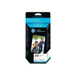 Hp 57 series photo pack - couleur (cyan, magenta, jaune) - blister - cartouche imprimante / kit papier ...