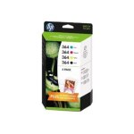 Hp 364 combo pack (j3m82ae) - cartouches noir, jaune, cyan, magenta + papier photo - original - pour ...