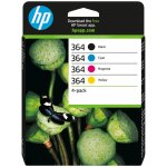 Hp 364 (n9j73ae) - pack de 4 cartouches d'encre originales - noir, cyan, magenta, jaune