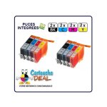 Hp 364xl : lot 8 cartouches compatible pour photosmart d5460 cn245b cn255b cn503b photosmart pro b8550 ...